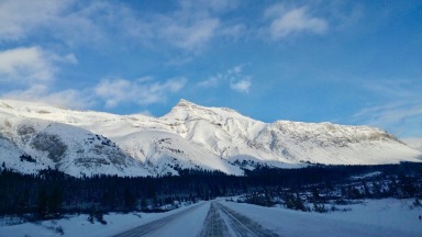 Road from Calgary to Jasper